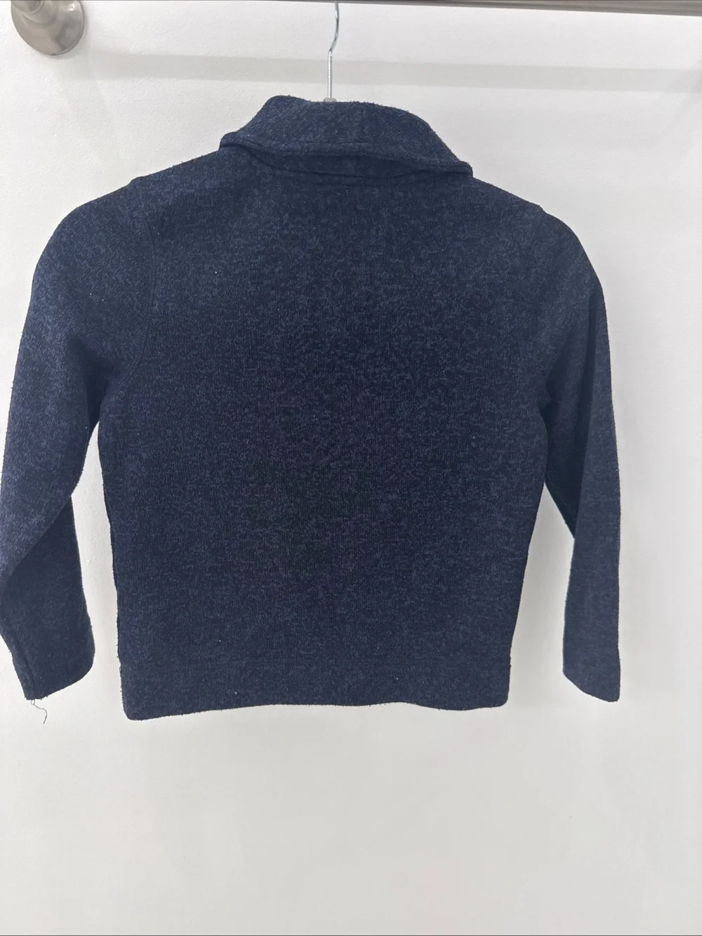 Old Navy Boys' Dark Navy Shawl-Collar Pullover with Button Size 6-7